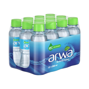 Buy Arwa Bottled Drinking Water 12 x 200 ml Online at Best Price | Mineral/Spring water | Lulu UAE in UAE