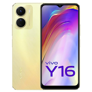 Vivo Y16 Dual SIM 4G Smart Phone, 4 GB RAM, 128 GB Storage, Drizzling Gold