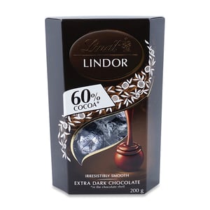 Lindt Lindor Cornet 60% cocoa Extra Dark Chocolate 200g