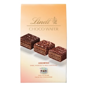 Lindt Assorted Dark, Hazelnut & Milk Chocolate Choco Wafer 138 g