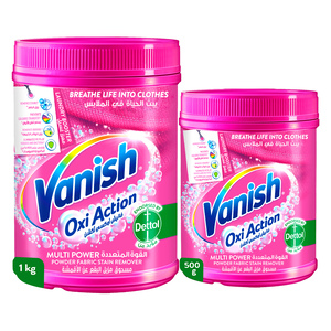 Vanish Oxi Action Multi Power Stain Remover 1 kg + 500 ml