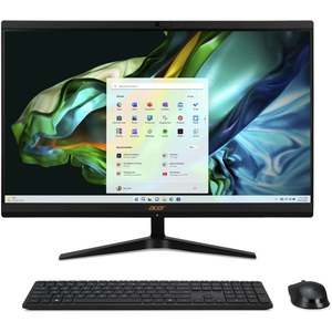 Acer All in One Desktop, Intel Core i5-12450H, 23.8 inches Full HD Display, Windows 11 Home, 8 GB RAM, 512 GB SSD, Black, C24-1800-i5