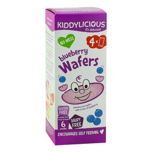 Kiddylicious Mini Wafers Blueberry 4 pcs 16 g