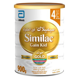 Buy Similac Gain Kid Gold Stage 4 New & Advanced Milk Formula With HMO From 3+ Years Value Pack 900 g Online at Best Price | Baby milk powders & formula | Lulu UAE in UAE