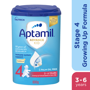 اشتري قم بشراء Aptamil Advance Kid Stage 4 Growing Up Formula Vanilla Flavour From 3-6 Years 800 g Online at Best Price من الموقع - من لولو هايبر ماركت Bab.MilkPwdr&Formula في الامارات