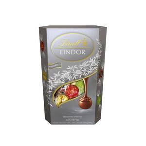 Lindt Lindor Irresistibly Smooth Assorted Chocolate Silver, 337 g