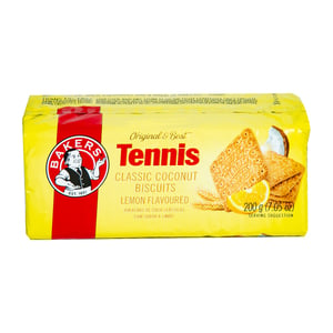 Bakers Tennis Classic Coconut Biscuits Lemon Flavoured 200 g