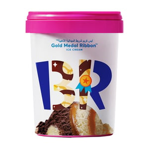 Buy Baskin Robbins Gold Medal Ribbon Ice Cream 1 Litre Online at Best Price | Ice Cream Take Home | Lulu KSA in Saudi Arabia