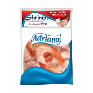 Buy Adriana Cooked Super Jumbo Shrimps 400 g Online at Best Price | Prawns | Lulu Kuwait in Kuwait
