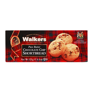 Walkers Pure Butter Chocolate Chip Shortbread 125 g
