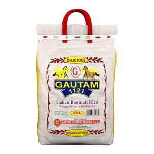 Buy Gautam 1121 Indian Basmati Rice XXL 10 kg Online at Best Price | Basmati | Lulu UAE in UAE