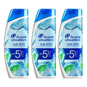 Head & Shoulders Sub-Zero Menthol Anti-Dandruff Shampoo 400ml 2+1