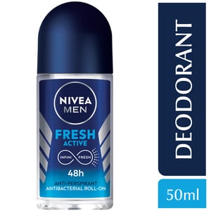 Buy Nivea Men Antiperspirant Roll-on for Men Fresh Active 50 ml Online at Best Price | Roll - Ons | Lulu KSA in Kuwait