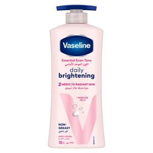 Buy Vaseline Essential Even Tone Daily Brightening Body Lotion 725 ml Online at Best Price | Body Lotion | Lulu UAE in Saudi Arabia