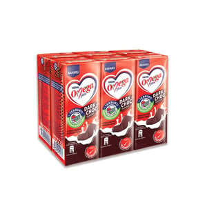 Nestle Omega Plus Dark Choc Flavour 200ml x 6's