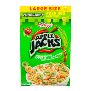 اشتري قم بشراء Kelloggs Apple Jacks & Cinnamon Cereal 374 g Online at Best Price من الموقع - من لولو هايبر ماركت Sugar&Choco Cereals في الكويت