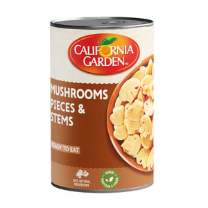 California Garden Canned Mushrooms Pieces & Stems 425 g