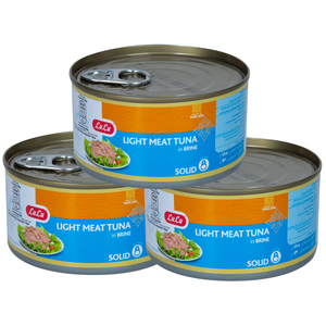 LuLu Light Meat Tuna Solid In Brine 3 x 185 g