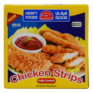 اشتري قم بشراء أطعمة هرفي شرائح الدجاج المقرمشة 400 جم Online at Best Price من الموقع - من لولو هايبر ماركت Nuggets في السعودية