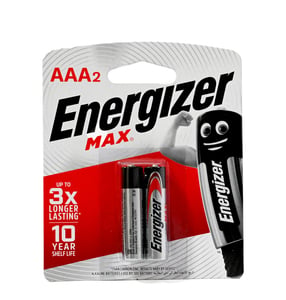 Energiser Max+ Power seal AAA Battery E92BP2, Pack of 2 Pcs