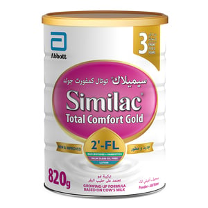 Similac Total Comfort Gold, 2'-FL Stage, 3 Growing Up Formula From, 1-3 Years, 820 g