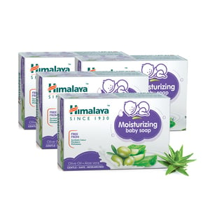 Himalaya Olive Oil & Aloe Vera Moisturizing Baby Soap Value Pack 4 x 125 g