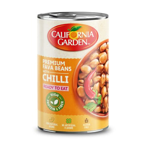 California Garden Canned Peeled Fava Beans With Chili 450 g