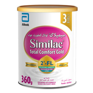 Buy Similac Total Comfort Gold 2-FL Stage 3 Growing Up Formula From 1-3 Years 360 g Online at Best Price | Baby milk powders & formula | Lulu UAE in Kuwait