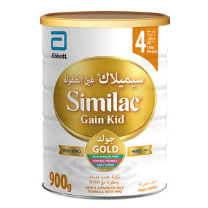 Buy Similac Gain Kid Gold Stage 4 New & Advanced Milk Formula With HMO From 3+ Years 900 g Online at Best Price | Baby milk powders & formula | Lulu UAE in UAE