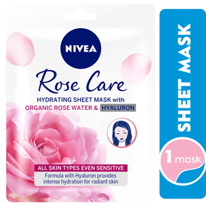 Nivea Face Sheet Mask Hydrating Rose Care 1 pc