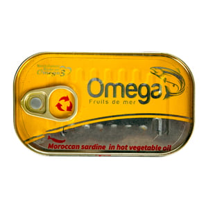 Omega Sardines In Hot Vegetable Oil 125 g