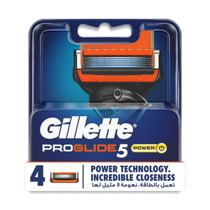 Gillette Fusion ProGlide 5 Power Men's Razor Blades Refills 4pcs