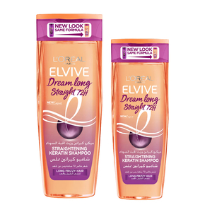 L'Oreal Paris Elvive Dream Long Straightening Keratin Shampoo Value Pack 600 ml + 400 ml