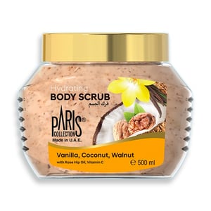 Paris Collection Hydrating Body Scrub Vanilla,Coconut,Walnut 500ml