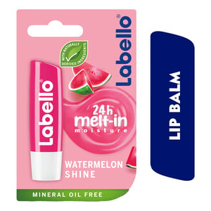 Buy Labello Lip Balm Watermelon Shine Caring 4.8 g Online at Best Price | Lip Balms | Lulu Egypt in Saudi Arabia