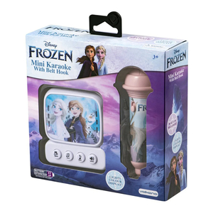 SMD Disney Frozen Mini Karaoke Machine with Belt Hook, Blue, DY-3650-FR