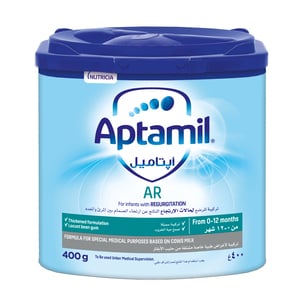 اشتري قم بشراء Aptamil Anti-Regurgitation Formula Milk Powder From 0-12 Months 400 g Online at Best Price من الموقع - من لولو هايبر ماركت Bab.MilkPwdr&Formula في الامارات