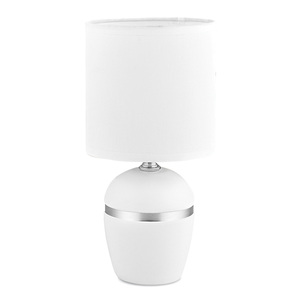 Maple Leaf Ceramic Table Lamp White