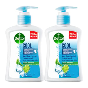Dettol Cool Antibacterial Hand Wash Value Pack 2 x 200 ml