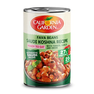 Buy California Garden Canned Fava Beans Saudi Koshna Recipe 450 g Online at Best Price | Canned Foul Beans | Lulu KSA in UAE