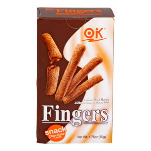 OK Fingers Chocolate Flavor Snack 50 g
