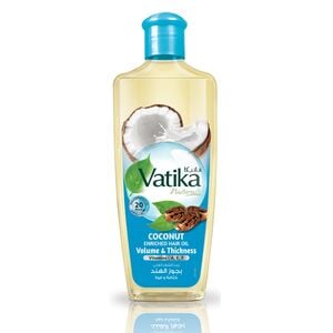 Buy Vatika Naturals Coconut Enriched Hair Oil Volume & Thickness 300 ml Online at Best Price | Hair Oils | Lulu Kuwait in Kuwait