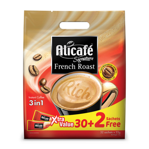Alicafe French Roast 3in1 Instant Coffee 22 g 30+2