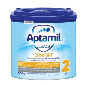 اشتري قم بشراء Aptamil Comfort Stage 2 Formula Milk Powder for Baby and Infant 400 g Online at Best Price من الموقع - من لولو هايبر ماركت Bab.MilkPwdr&Formula في الامارات