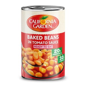 حدائق كاليفورنيا فاصوليا مطبوخة معلبة بصلصة الطماطم 420 جم
