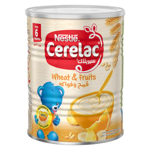 Nestle Cerelac Infant Cereals With Iron + Wheat & Fruits From 6 Months 400g