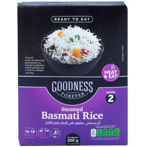 LuLu Goodness Forever Ready to Eat Steamed Basmati Rice 250 g