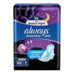 Always Cool & Dry Maxi Thick Night Sanitary Pads 8 pcs