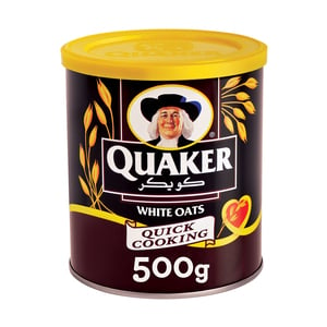 Buy Quaker Cooking Oats Tin 500 g Online at Best Price | Oats | Lulu Kuwait in UAE
