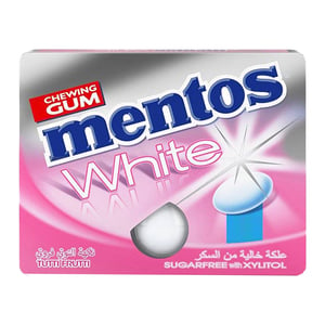 Mentos White Sugar Free Chewing Gum Tutti Frutti Flavour 12 x 11.4 g